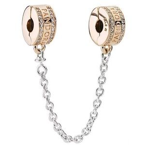 Rose Gold Safety Chain PANDORA